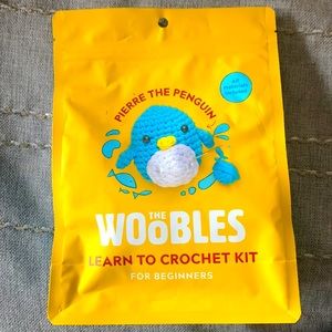 Learn to crochet kit for beginners. Pierre the Penguin..